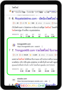 portfolio-seo-keyword-ไซด์ไล