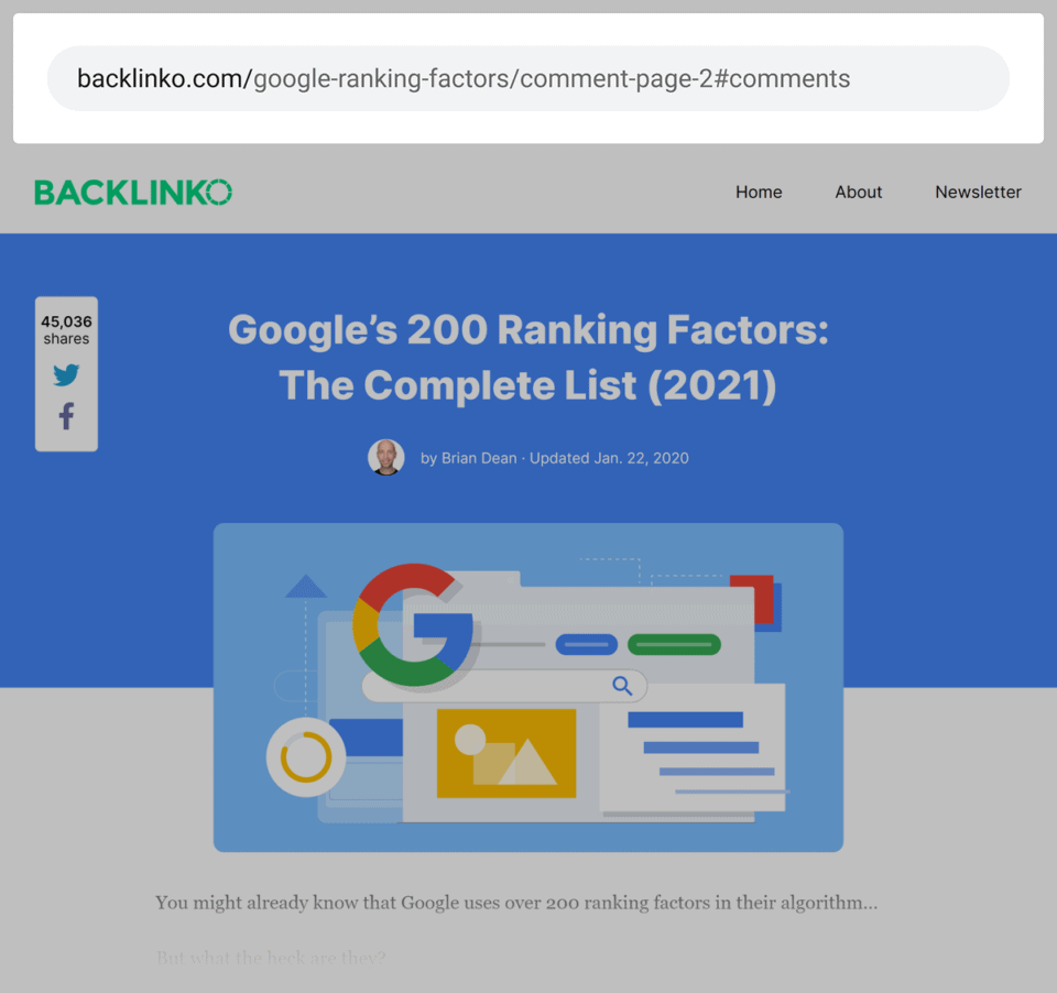 backlinko-comments-pages-have-original-post-on-them-