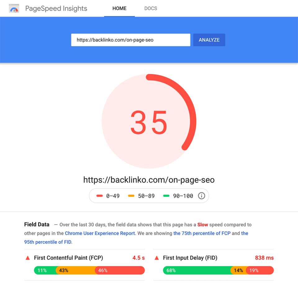 google-page-speed-insights-poor-score-