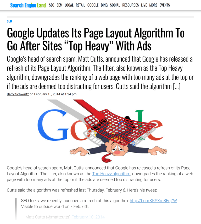 searchengineland google updates page layout algorithm 768x855 1