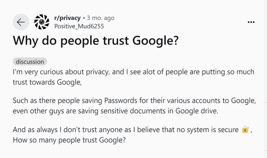 reddit-post-why-do-people-trust-google