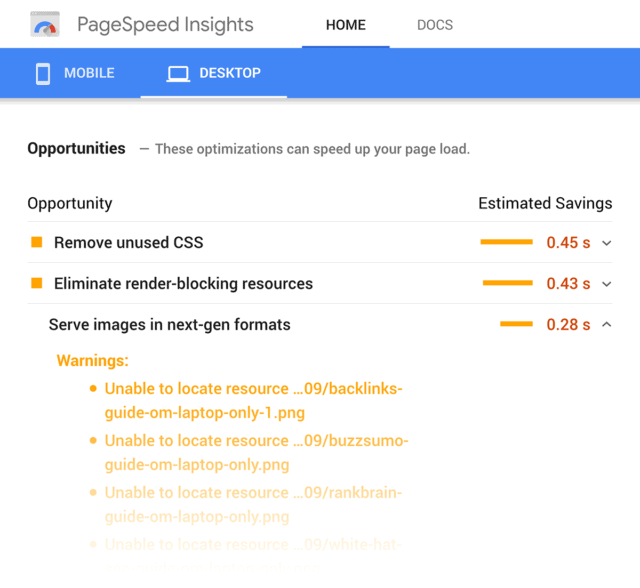 28 page-speed-insights-opportunities