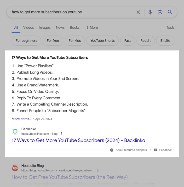 4google-serp-how-to-get-more-subscribers-on-youtube