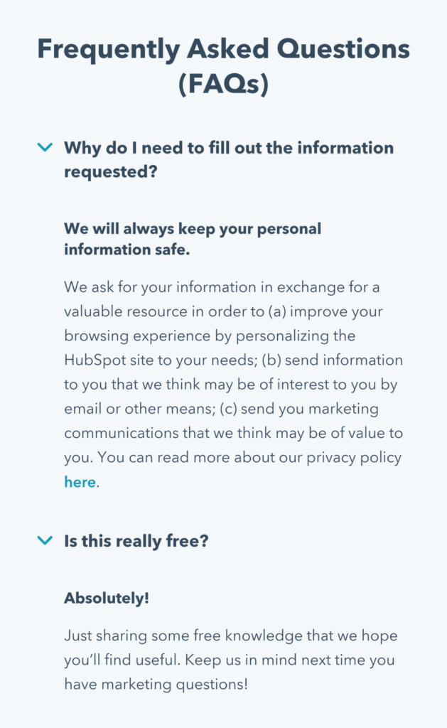 hubspot-offer-faq