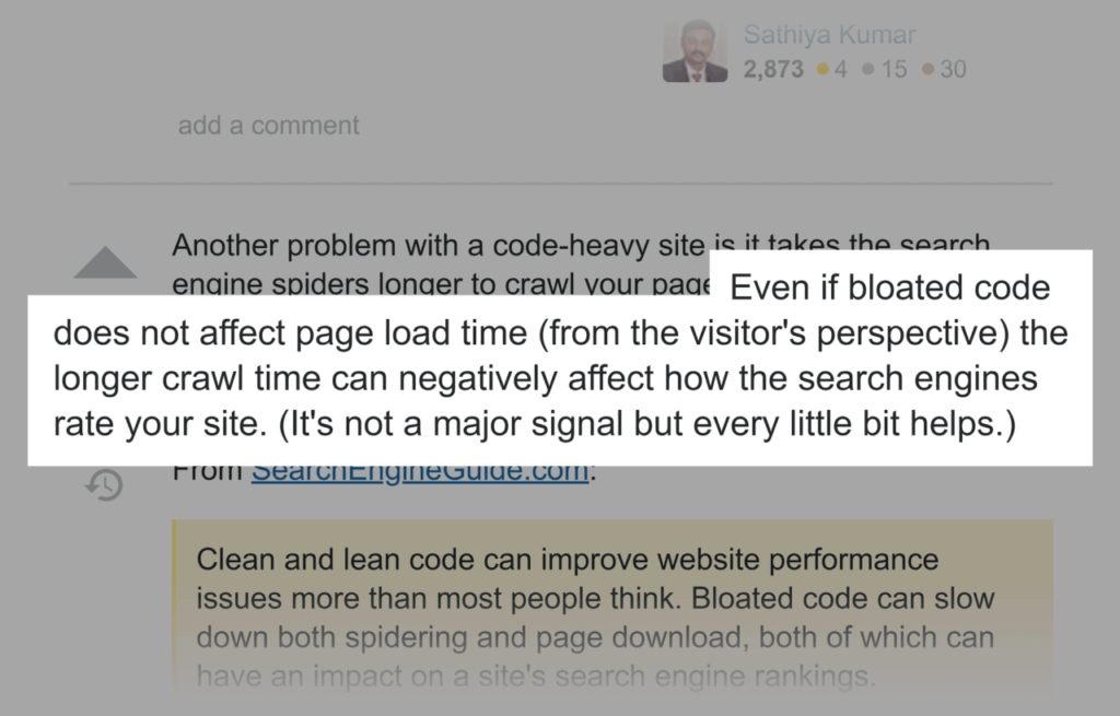 seo-community-on-bloated-html