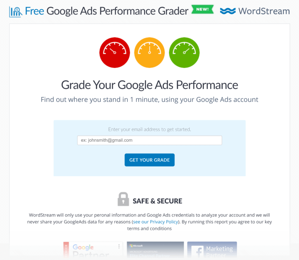 wordstream-adwords-performance-grader