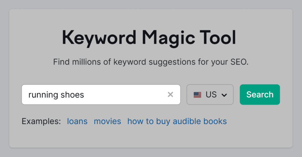 keyword-magic-tool-search-running-shoes