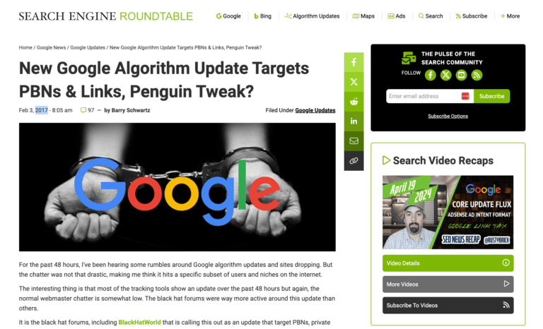 5seroundtable-google-algorithm-update-targets-pbn