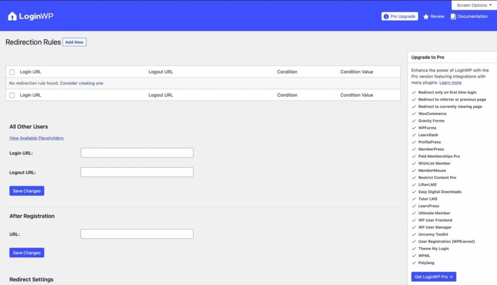 LoginWP-settings