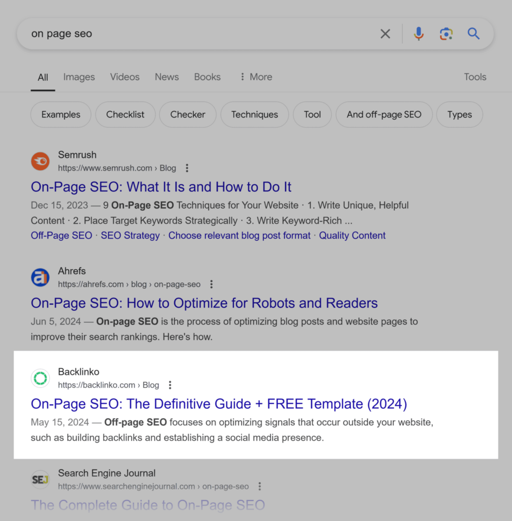 google-serp-on-page-seo