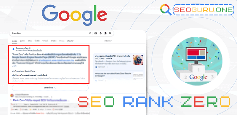 Rank Zero คืออะไร ? วิธีการปรับกลยุทธ์การตลาด SEO ให้แรงแซงอันดับ 1 4 SEO Rank Zero